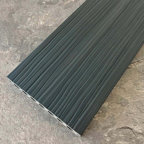 Террасная доска ДПК Legro Ультра Натураль Базальт сторона с вертикальной 3D-текстурой купить в Минске