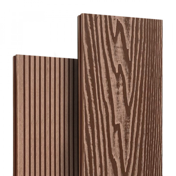 Террасная доска ДПК Latitudo Оптима 146х24 Каштан